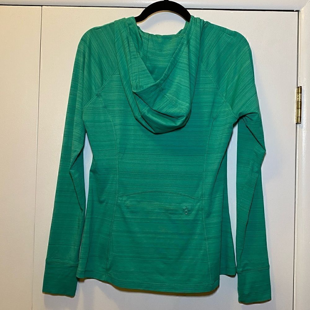 ATHLETA Crosscurrent UPF Jacket High Teal Green Women’s Size Medium Petite - Picture 6 of 8